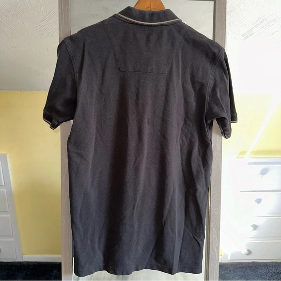 Robert Graham Knowledge‎ Wisdom Truth Polo Shirt Size M Black Floral Embroidered - Picture 6 of 10